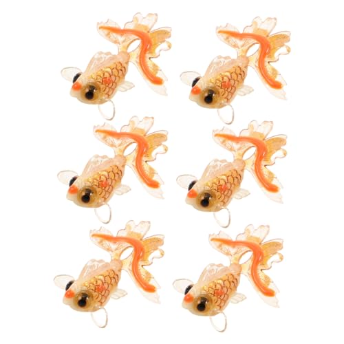 NOLITOY 6 Stück Goldfisch Resin Charms Leichte DIY Schmuckanhänger für Ohrringe Halsketten Armbänder Stabile Bunte Fischanhänger zum Basteln und Verschenken NOLITOY 6 Stück Goldfisch Resin Charms Leichte DIY Schmuckanhänger für Ohrringe Halsketten Armbänder Stabile Bunte Fischanhänger zum Basteln und Verschenken von NOLITOY