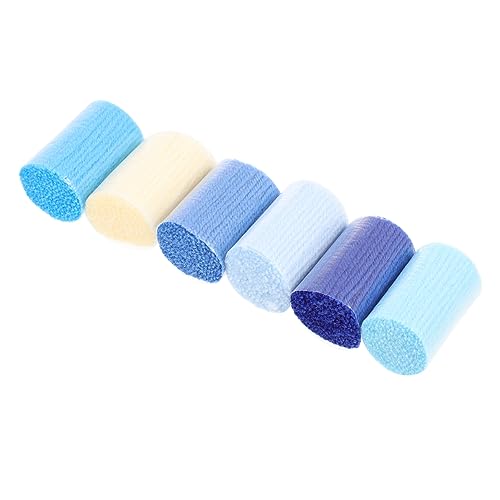NOLITOY 6 Stück Teiliges Acryl Garn für DIY Teppich und Häkelarbeiten Extra Leichtes Strapazierfähiges Stickgarn Blau Farbverlauf für Heimdekoration und Handarbeitsprojekte NOLITOY 6 Stück Teiliges Acryl Garn für DIY Teppich und Häkelarbeiten Extra Leichtes Strapazierfähiges Stickgarn Blau Farbverlauf für Heimdekoration und Handarbeitsprojekte von NOLITOY