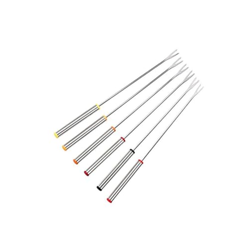 NOLITOY 6 Stück Teiliges Edelstahl Fonduegabel mit Hitzebeständigem Griff Dessertgabeln für Schokoladenbrunnen Käsefondue Marshmallow Rösten Sichere Handhabung für Fondue Zufällige Farbe NOLITOY 6 Stück Teiliges Edelstahl Fonduegabel mit Hitzebeständigem Griff Dessertgabeln für Schokoladenbrunnen Käsefondue Marshmallow Rösten Sichere Handhabung für Fondue Zufällige Farbe von NOLITOY