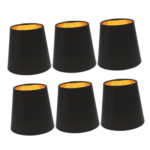 NOLITOY 6 Stück Teiliges Metall Barrel Lampenschirme Vintage Lampenschirm Schwarz für Tischlampen Kronleuchter mit Effizienter Wärmeableitung und Einfacher Montage NOLITOY 6 Stück Teiliges Metall Barrel Lampenschirme Vintage Lampenschirm Schwarz für Tischlampen Kronleuchter mit Effizienter Wärmeableitung und Einfacher Montage von NOLITOY
