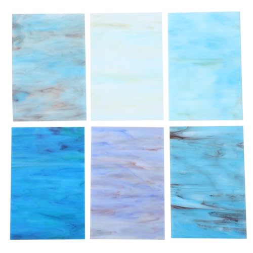 NOLITOY 6 Stück Teiliges Mosaik Buntglas aus Langlebigem Glimmerglas mit Transparenter Oberfläche für DIY Kathedralglas Handwerk zur Lichtreflexion und Festlichen Dekoration Wie Hochzeit NOLITOY 6 Stück Teiliges Mosaik Buntglas aus Langlebigem Glimmerglas mit Transparenter Oberfläche für DIY Kathedralglas Handwerk zur Lichtreflexion und Festlichen Dekoration Wie Hochzeit von NOLITOY