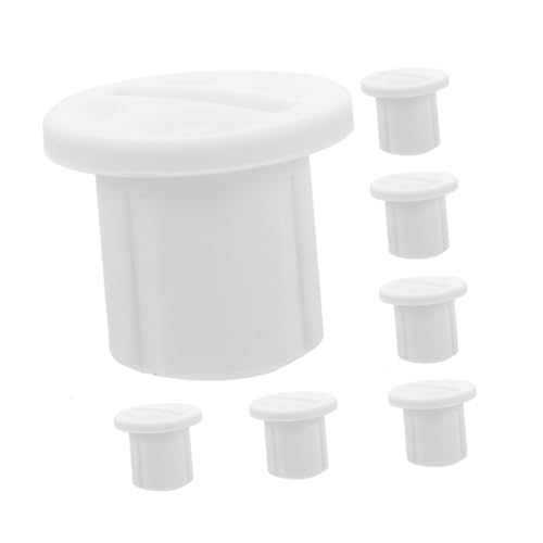 NOLITOY 7 Stück Teiliges Toilettensitz Schraubenset aus Robustem Kunststoff Kindersicherer Ersatz für Toilettenleiter Einfache Montage Langlebige Befestigungsschrauben für Wc Sitz von NOLITOY