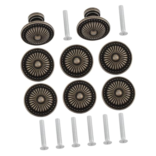 NOLITOY 8 Sätze Antike Runde Schubladenknöpfe aus Zinklegierung Komfortabler Griff Einfache Installation Vintage Möbelgriffe für Schränke Kommoden Kleiderschränke Vielseitig Einsetzbar NOLITOY 8 Sätze Antike Runde Schubladenknöpfe aus Zinklegierung Komfortabler Griff Einfache Installation Vintage Möbelgriffe für Schränke Kommoden Kleiderschränke Vielseitig Einsetzbar von NOLITOY