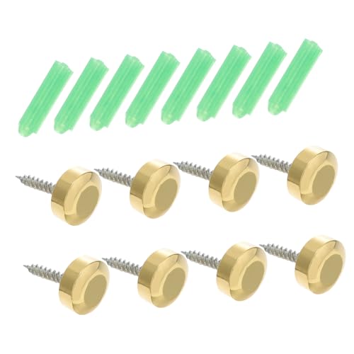 NOLITOY 8 Sätze Spiegelschrauben Set Dekorative Schraubenkappen für Elegante Rostfrei und Installieren für Wandspiegel und Kreative Projekte NOLITOY 8 Sätze Spiegelschrauben Set Dekorative Schraubenkappen für Elegante Rostfrei und Installieren für Wandspiegel und Kreative Projekte von NOLITOY