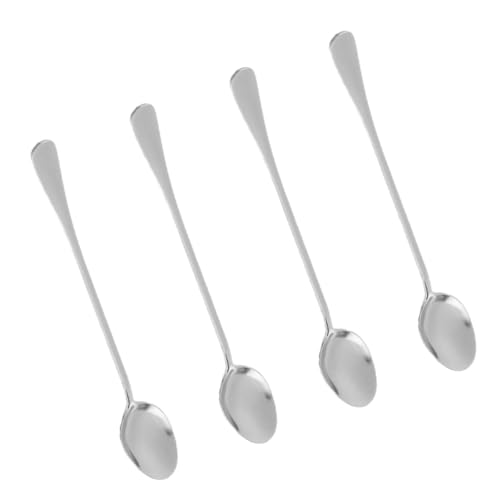 NOLITOY 8 Stück Edelstahl Kaffeelöffel Lange Griffmixlöffel für Tee und Eiscreme Modern und Elegant Hitzebeständig zum Rühren von Zucker und Desserts NOLITOY 8 Stück Edelstahl Kaffeelöffel Lange Griffmixlöffel für Tee und Eiscreme Modern und Elegant Hitzebeständig zum Rühren von Zucker und Desserts von NOLITOY