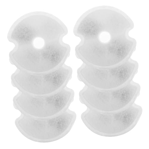 NOLITOY 8 Stück Teiliges Ersatzfilterset für Haustierbrunnen Stabiler Wasserfilter mit Schnellfilterfunktion Weichmacher für Hartes Wasser Langlebig aus Abs und Passend für Trinkbrunnen von NOLITOY