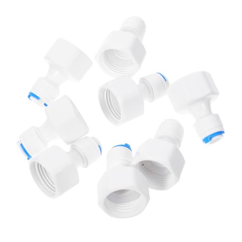 NOLITOY 8 Stück Teiliges Schnellverbinder Wasserfilter Ro systeme Weiblicher Adapter mit Innengewinde Druckbeständig Langlebig Vielseitig für Wasserleitungen zu Hause Büro Schule von NOLITOY