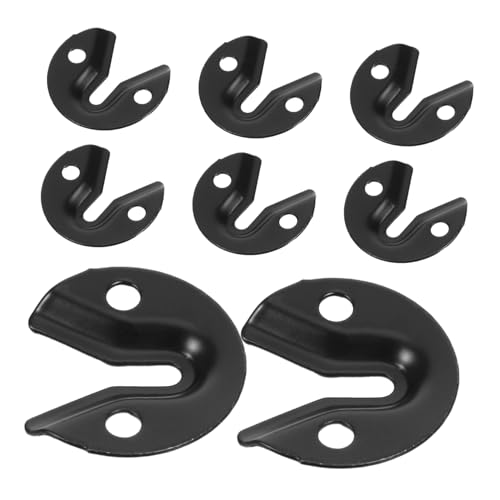 NOLITOY 8 Stück Teiliges Spiegel Edelstahl Verdeckte Keyhole-aufhänger Robuste Möbelverbinder für Bilderrahmen und Spiegel Einsetzbar Minimalistisches Design Einfache Diy-installation von NOLITOY