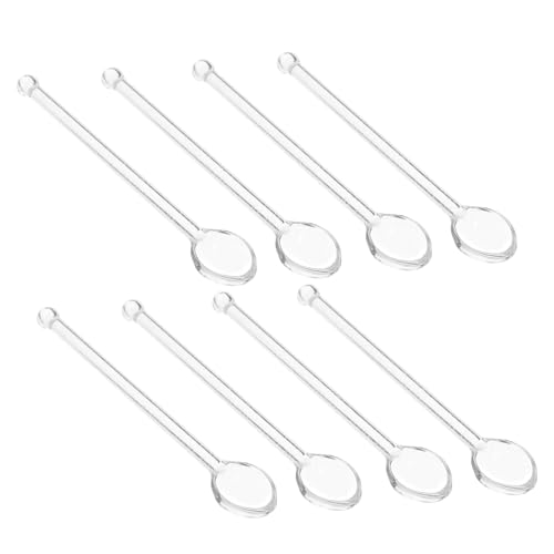 NOLITOY 8 Stück Teiliges Transparente Glasspoons mit Langem Stiel Vielseitige Trink Milchrührlöffel Stilvolle Dessertlöffel aus Bruchsicherem Glas für Küche Kaffee Tee und Saft NOLITOY 8 Stück Teiliges Transparente Glasspoons mit Langem Stiel Vielseitige Trink Milchrührlöffel Stilvolle Dessertlöffel aus Bruchsicherem Glas für Küche Kaffee Tee und Saft von NOLITOY