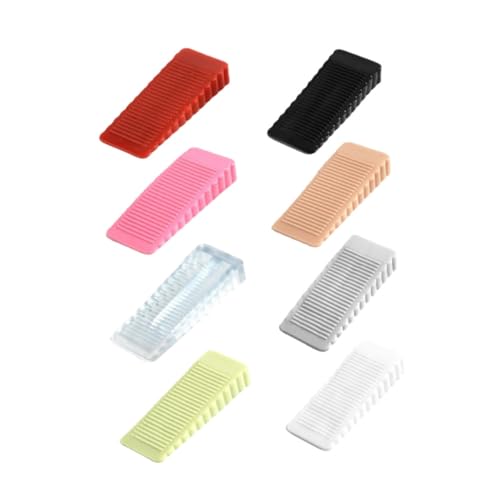 NOLITOY 8 Stück Teiliges Türkeil Rutschfestem Silikon Kindersicherer Türstopper mit Anti einklemm schutz Farblich Sortiert Weiß Schwarz Rot Grün Braun Transparent blau für Zuhause Büro NOLITOY 8 Stück Teiliges Türkeil Rutschfestem Silikon Kindersicherer Türstopper mit Anti einklemm schutz Farblich Sortiert Weiß Schwarz Rot Grün Braun Transparent blau für Zuhause Büro von NOLITOY