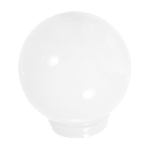 NOLITOY Acryl Lampenschirm Kugel Ersatz Lampenabdeckung für Außenwandleuchte Gartenbeleuchtung Milchglas Weiß Wetterfest Einfache Montage von NOLITOY