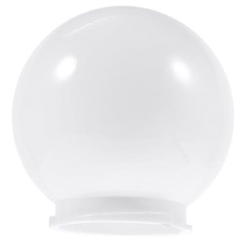 NOLITOY Acryl Lampenschirm Kugelform Ø Opal Schutz Lichtabdeckung Außenbereich Wetterfest Ersatz Lampenabdeckung Für Garten Wegbeleuchtung von NOLITOY