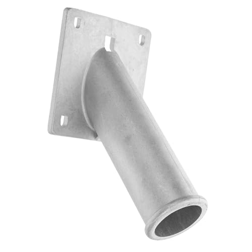 NOLITOY Aluminium Fahnenmast Halterung Wetterfeste Stabile Flaggenhalter Basis für Außenbereich Leichte Robuste Aluminiumhalterung für Hauswand Terrasse Garten von NOLITOY