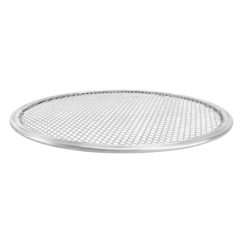 NOLITOY Aluminium-Pizzapfannennetz Pizzanetz für Ofen Backformen Pizzablech für Backofen Pizzagitterblech Pizzaschaufel aus Aluminium Löcher Pizzagitterplatte Sieb Pizzapfanne Silber von NOLITOY