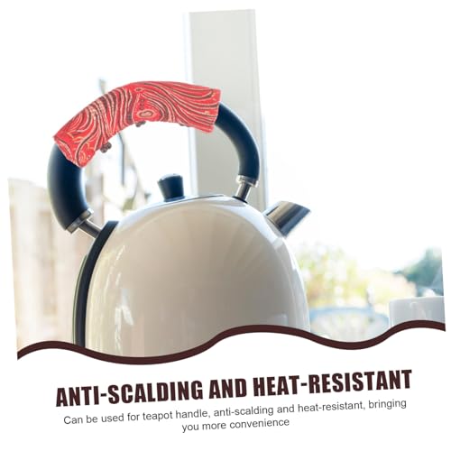 NOLITOY Anti scalding Teekannen griffschutz aus Hitzebeständigem mit Dekorativem Design Wärmeisolierende Hitzeschutzhülle für Teekannen und Möbelgriffe rutschfest und Einfach Anzubringen NOLITOY Anti scalding Teekannen griffschutz aus Hitzebeständigem mit Dekorativem Design Wärmeisolierende Hitzeschutzhülle für Teekannen und Möbelgriffe rutschfest und Einfach Anzubringen von NOLITOY
