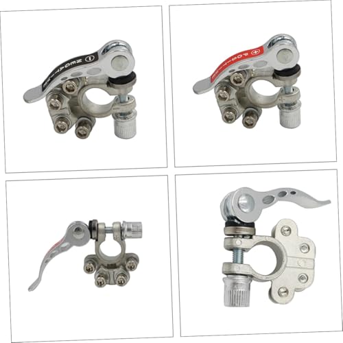 NOLITOY Auto Batterieanschluss Schnelltrenn kupferklemmen Langlebige Polklemmen mit Identifikationsmarken für Pkw Lkw und Batterien Geeignet Langlebig von NOLITOY