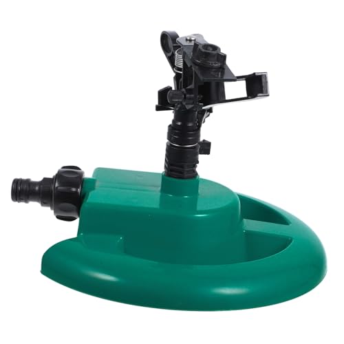 NOLITOY Automatischer Rotierender Gartensprenger Kunststoff Rasensprenger mit Rundem Sockel Vielseitiger Bewässerungsregner für Pflanzen Blumen Gemüse Grün NOLITOY Automatischer Rotierender Gartensprenger Kunststoff Rasensprenger mit Rundem Sockel Vielseitiger Bewässerungsregner für Pflanzen Blumen Gemüse Grün von NOLITOY