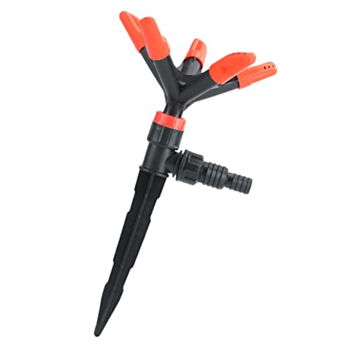 NOLITOY Automatischer Rotierender Sprinkler Gartensprinkler mit Verstellbaren Düsen Wasserkraftbetriebenes Bewässerungssystem für Garten Gemüse Grünflächen und Außenbereiche Einfacher von NOLITOY