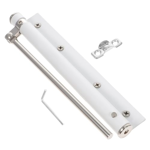 NOLITOY Automatischer Türschließer Edelstahl mit Federfunktion Geräuscharm und Langlebig für Innentüren Garten und Geräteschuppen Selbstschließend Einfache Montage für Zuhause und Büro von NOLITOY