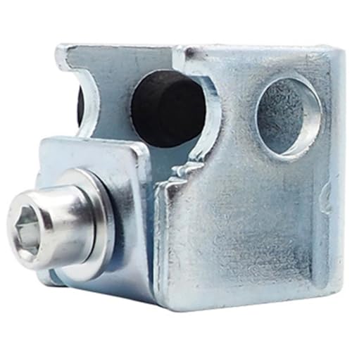 NOLITOY Automatischer Türstopper für Schiebetüren aus Verzinktem Stahl Einfache Montage mit Innensechskantschrauben Stabiler Türanschlag für Gleitschienen Rostfrei und Formbeständig von NOLITOY