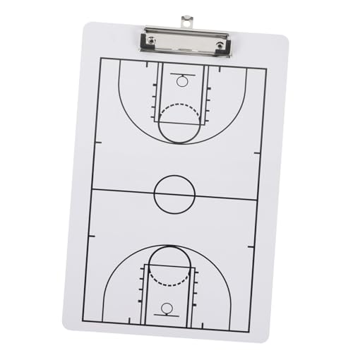 NOLITOY Basketball Taktikboard Trainer Whiteboard Basketball Trainingsbrett Trocken Abwischbar Tragbar für Coaching und Spielstrategie von NOLITOY