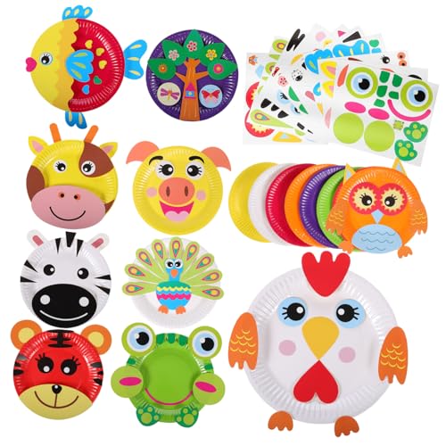 NOLITOY Bastelset Tierpapier Teller Aufkleber DIY Kreativset Leicht Tragbar Robust Vielseitig für Kindergarten und Schule NOLITOY Bastelset Tierpapier Teller Aufkleber DIY Kreativset Leicht Tragbar Robust Vielseitig für Kindergarten und Schule von NOLITOY