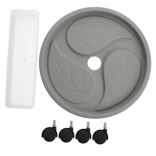 NOLITOY Beweglicher Pflanzentopf untersetzer mit Wasserdichtem Auffangbehälter Belastbar bis Indoor Pflanzschale mit Schützt Böden vor Wasser und Schmutz von NOLITOY