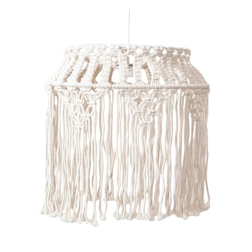 NOLITOY Boho Lampenschirm Gewebtem Baumwollseil Pendelleuchte für Wohnzimmer Schlafzimmer Esszimmer Kreative Wohnkultur Handgefertigte Deko für Stilvolle Räume NOLITOY Boho Lampenschirm Gewebtem Baumwollseil Pendelleuchte für Wohnzimmer Schlafzimmer Esszimmer Kreative Wohnkultur Handgefertigte Deko für Stilvolle Räume von NOLITOY