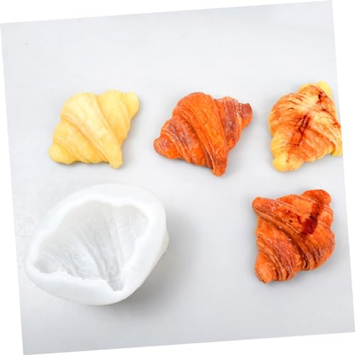 NOLITOY Croissant Silikonform für Duftkerzen und DIY Basteln Antihaft Backform für Croissant förmige Kerzen Flexible Gießform für Wachs Langlebig und Leicht zu Reinigen von NOLITOY