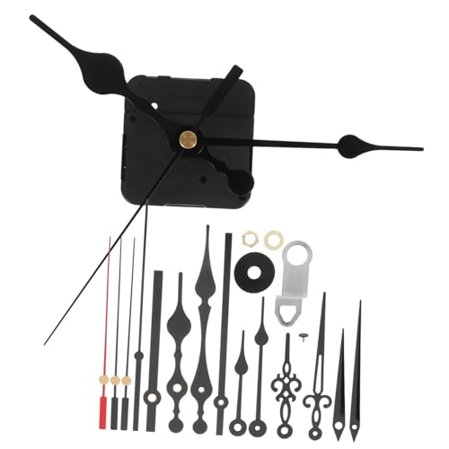 NOLITOY DIY Uhrwerk Teilig Aluminium Uhrwerk Ersatzteile mit Langlebigen Metallzeigern Leiser Betrieb für Wanduhr Reparatur und Selbsteinbau Wohnzimmer Uhr von NOLITOY