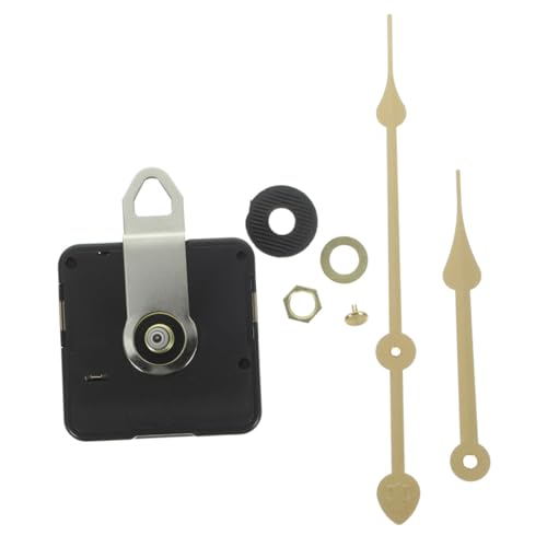 NOLITOY DIY Wanduhr Uhrwerk Geräuschloses Mechanismus mit Metallzeigern Langlebiges Kunststoffgehäuse Einfache Montage für Kreative Uhr Reparatur und Ersatz von NOLITOY