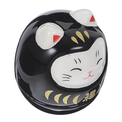 NOLITOY Japanische Glückskatze Wackelspielzeug Niedliches Tumbler Design Für Katzenliebhaber Wohnaccessoire Und Wanddeko Robust Und Langlebig Als von NOLITOY