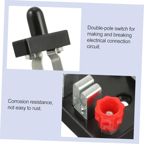 NOLITOY Doppelpoliger mit Doppelblättern für Elektrische Laborgeräte Physikalisches Experimentiermaterial Handliches Design zur Praktischer Lernfähigkeiten für Unterricht und NOLITOY Doppelpoliger mit Doppelblättern für Elektrische Laborgeräte Physikalisches Experimentiermaterial Handliches Design zur Praktischer Lernfähigkeiten für Unterricht und von NOLITOY