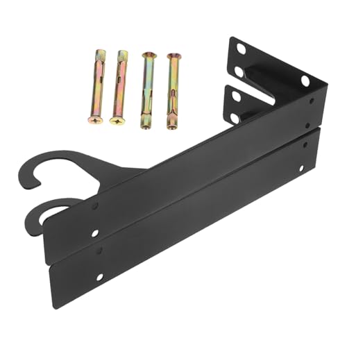 NOLITOY Dreieckiger Schwerlast-wandregalhalter mit Metallstangenhalter und Haken Robuste Wandhalterung für Kleiderschrank Küche und Home Office Belastbarer Schweberegale Halter Schwarz NOLITOY Dreieckiger Schwerlast-wandregalhalter mit Metallstangenhalter und Haken Robuste Wandhalterung für Kleiderschrank Küche und Home Office Belastbarer Schweberegale Halter Schwarz von NOLITOY