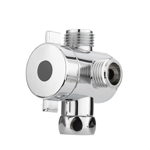 NOLITOY Duschkopf Umschaltventil Dreiwege Adapter ABS Duscharm Montage Einstellbar Anschluss Für Wasserhahn Brause Schlauchanschluss Badezimmer von NOLITOY
