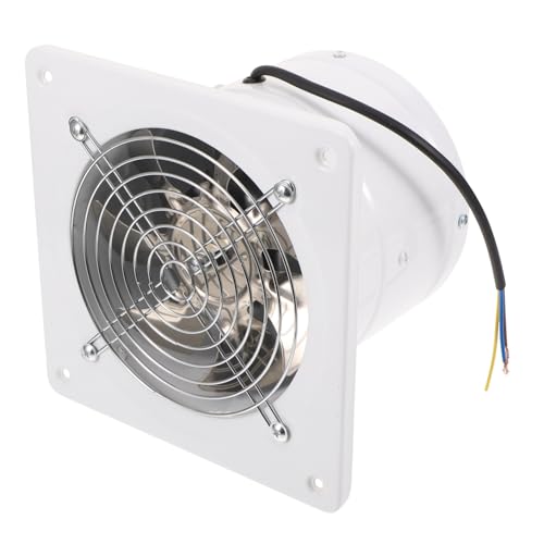 NOLITOY Edelstahl Abluftventilator Fensterlüfter für Badezimmer Küche Leiser mit Leistungsstarker Geruchsentfernung Kompakt und Modern für Effiziente Belüftung von NOLITOY