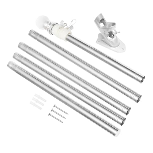 NOLITOY Edelstahl Fahnenmast Drehbar Wetterfest Rostfrei mit Stabilem Sockel und Schrauben für Außenbereiche Garten Wohnwagen Geeignet NOLITOY Edelstahl Fahnenmast Drehbar Wetterfest Rostfrei mit Stabilem Sockel und Schrauben für Außenbereiche Garten Wohnwagen Geeignet von NOLITOY