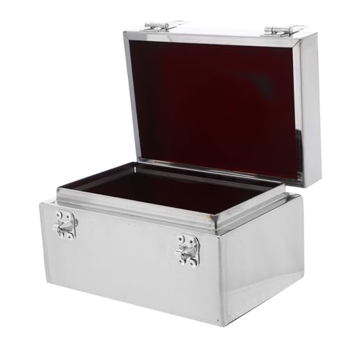 NOLITOY Edelstahl Geldkassette mit Schlüsselverschluss Robuster Metall-safe mit Tragegriff Abschließbare Aufbewahrungsbox für Bargeld Dokumente Schmuck und Wertsachen Wetterbeständig und NOLITOY Edelstahl Geldkassette mit Schlüsselverschluss Robuster Metall-safe mit Tragegriff Abschließbare Aufbewahrungsbox für Bargeld Dokumente Schmuck und Wertsachen Wetterbeständig und von NOLITOY
