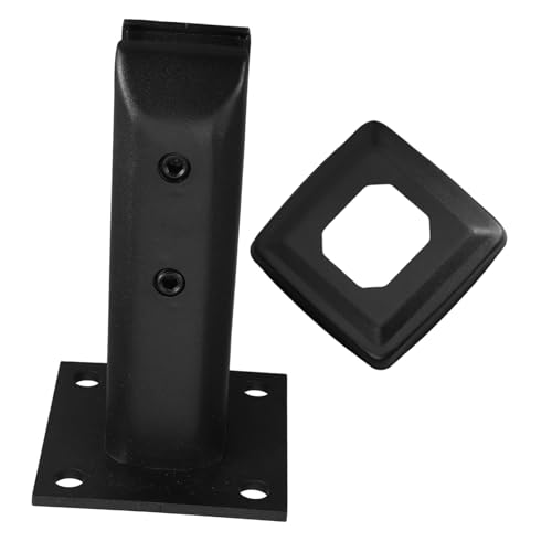 NOLITOY Edelstahl Glasklemme für Treppengeländer und Poolgeländer Quadratische Bodenmontage Glasclip Robust und Installieren Geeignet für Glasbalustraden und Geländerpfosten von NOLITOY