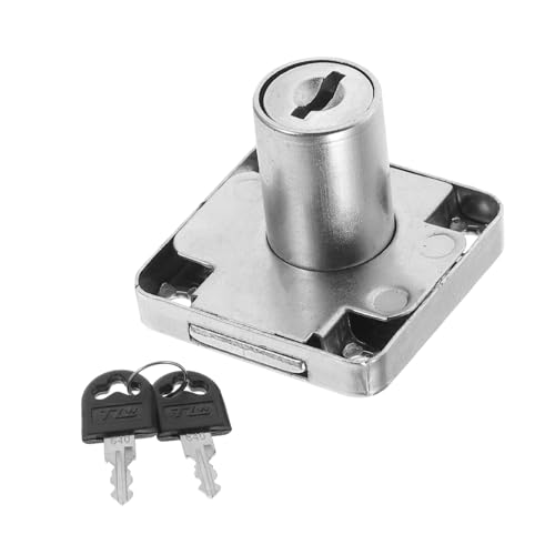NOLITOY Edelstahl Schrank Sicherheitsschloss mit Schlüssel Robustes Cabinet Safety Lock für Vitrinen und Türen Hochfeste Verriegelung Kratzfeste Oberfläche Vielseitig Einsetzbar von NOLITOY