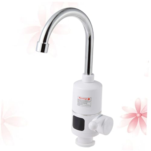 NOLITOY Edelstahl Sofortheizung Wasserhahn mit Digitalanzeige Heiß kalt mischer für Küche Drehbarer Auslauf Kompatibel mit Waschbecken Einfache Installation Verschleißfest von NOLITOY
