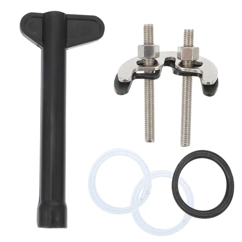 NOLITOY Edelstahl Teiliges Wasserhahn Befestigungsset mit Stabiler Hufeisenklemme für Waschbecken Rostfrei Langlebig und Einfach zu Montieren Geeignet für Kaltes und Heißes Wasser NOLITOY Edelstahl Teiliges Wasserhahn Befestigungsset mit Stabiler Hufeisenklemme für Waschbecken Rostfrei Langlebig und Einfach zu Montieren Geeignet für Kaltes und Heißes Wasser von NOLITOY