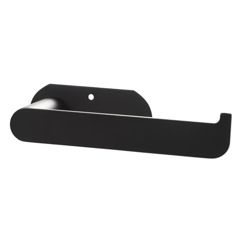 NOLITOY Edelstahl Toilettenpapierhalter ohne Bohren Multipurpose Rollenhalter für Bad und Küche Rostfrei Moderne Schwarze Oberfläche Einfache Montage Platzsparende Aufbewahrung NOLITOY Edelstahl Toilettenpapierhalter ohne Bohren Multipurpose Rollenhalter für Bad und Küche Rostfrei Moderne Schwarze Oberfläche Einfache Montage Platzsparende Aufbewahrung von NOLITOY