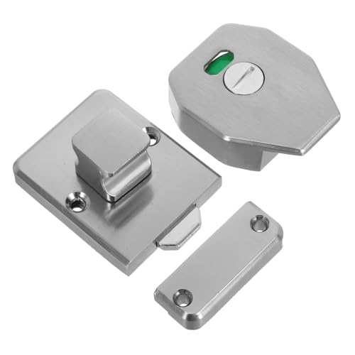NOLITOY Edelstahl Toilettenverschluss mit Anzeige Robuster Privacy Stall Door Latch Einfache Montage Sichere Trennwandverriegelung für Öffentliche Badezimmer Damen und Herren Geeignet NOLITOY Edelstahl Toilettenverschluss mit Anzeige Robuster Privacy Stall Door Latch Einfache Montage Sichere Trennwandverriegelung für Öffentliche Badezimmer Damen und Herren Geeignet von NOLITOY