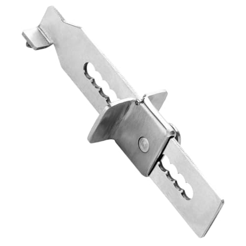 NOLITOY Edelstahl Türstopper mit Selbstsicherndem Mechanismus Rutschfest und Robust für Schlafzimmer und Wohnräume Verhindert Zugbedingtes Zuschlagen und Schützt Hände Sowie Türen von NOLITOY