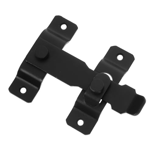 NOLITOY Edelstahl Türverschluss Schiebetür Riegel Robust Vielseitig Kompatibel für Scheunentüren und Tore Flacher Türklammerverschluss Schwarz NOLITOY Edelstahl Türverschluss Schiebetür Riegel Robust Vielseitig Kompatibel für Scheunentüren und Tore Flacher Türklammerverschluss Schwarz von NOLITOY