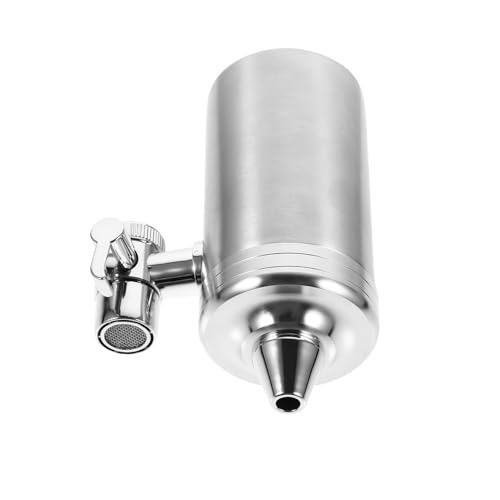 NOLITOY Edelstahl Wasserhahnfilter Langlebiger Küchenfilter mit Schneller Installation Korrosionsbeständiger Wasserhahn wasserreiniger Effizienter Filteraufsatz für Sauberes Trinkwasser von NOLITOY