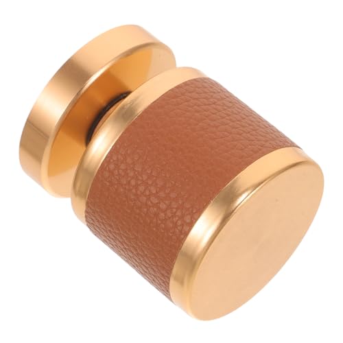 NOLITOY Einseitiges Einsteckschloss Türgriff Verdeckter Kugelgriff Lederoptik Luxus für Schlafzimmer Tv Wand Sicherheits Single Cylinder Deadbolt Lock von NOLITOY