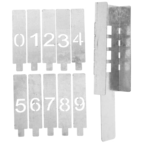 NOLITOY Einstellbare Zahlenschablonen aus Eisen Hohl für Präzises Malen und Nummerierung DIY Schablonen Wände Postkästen und Vielseitige Markierungsanwendungen NOLITOY Einstellbare Zahlenschablonen aus Eisen Hohl für Präzises Malen und Nummerierung DIY Schablonen Wände Postkästen und Vielseitige Markierungsanwendungen von NOLITOY