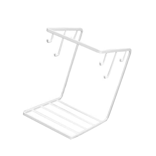 NOLITOY Eisen küchentassenhalter Haken Weiß Rostbeständig Stabiler Haushaltsbecherhalter Multifunktionaler Tisch organizer für Tassen und Teller Dekoratives Eisen design von NOLITOY
